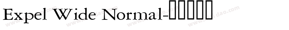 Expel Wide Normal字体转换